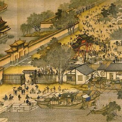 Along the River During the Qingming Festival A Serene Tapestry Woven With Everyday Life and Meticulous Brushstrokes!