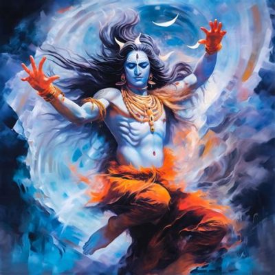 Dancing Shiva - A Transcendent Celebration of Cosmic Rhythm and Divine Power!