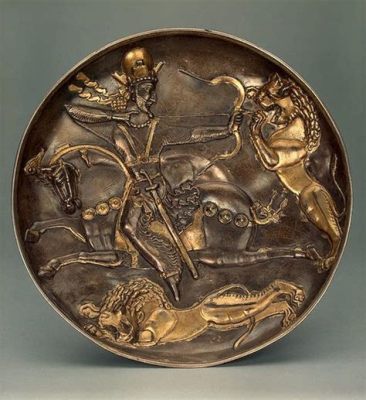 Hunting Scene on a Silver Dish! Exploring Ancient Persian Art and Ritualistic Practices