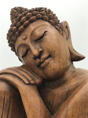 The Seated Buddha Sculpture: Intricately Carved Serenity and Contemplative Grace!