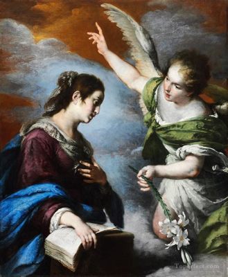 The Annunciation A Masterpiece of Baroque Symbolism and Exquisite Detail!