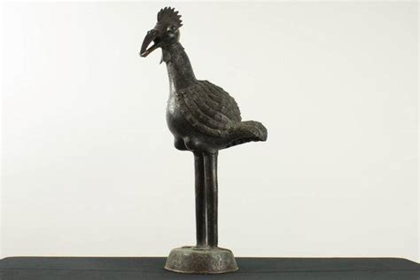 The Benin Bird, A Monumental Bronze Sculpture and Masterful Representation of Ancient Royalty!