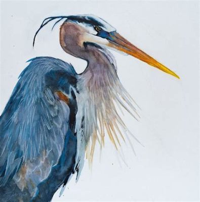 The Blue Heron Enchanting Watercolor Depictions Capturing the Ephemeral Nature of Flight!