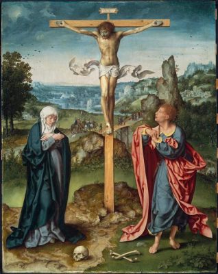 The Crucifixion Painting: An Exquisite Depiction of Divine Suffering and Human Redemption!