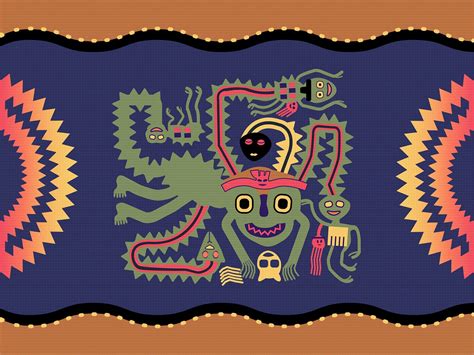 The Dance of Coyotes – A Whimsical Journey into Pre-Columbian Mysticism Through Intricate Lines and Symbolic Imagery!