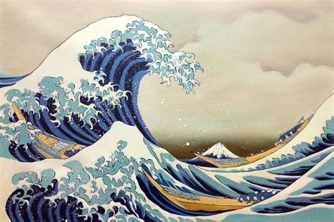 The Great Wave off Kanagawa - A Symphony of Turquoise and Trembling Foam!