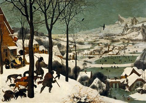 “The Hunters in the Snow” by Pieter Bruegel the Elder: A Whimsical Glimpse into Sixteenth-Century Rural Life!