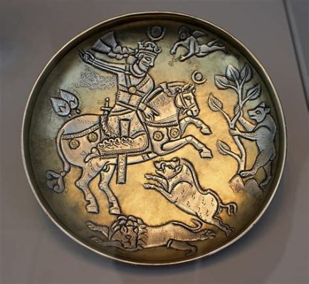 The Hunting Scene on a Dish! An Exquisite Portrayal of Nature and Royalty in 9th Century Iran