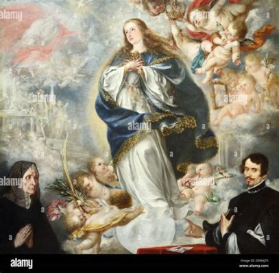 The Immaculate Conception of the Virgin - A Baroque Masterpiece Teeming with Symbolism and Radiant Hues!