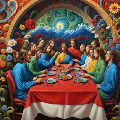 The Last Supper? Surrealism Meets Traditional Iranian Motif in Omid Yousefian's Supper