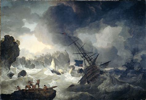 “The Shipwreck” - Dramatic Baroque Oil Painting Depicting Nature’s Unbridled Fury!