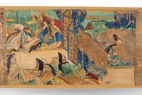 The Tale of Genji Scrolls:  Masterfully Depicted Heian-Era Romance and Societal Intricacies