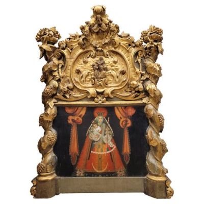 “The Virgin of Candelaria” - A Captivating Portrait Immersed in Baroque Splendor!