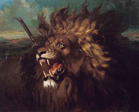 The Wounded Lion - A Roaring Canvas Dripping With Melancholy and Majesty