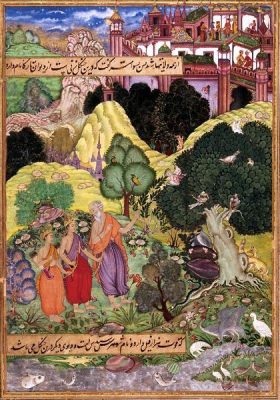 The Ramayana Manuscript, A Miniature Marvel of Mughal Majesty and Exquisite Detail